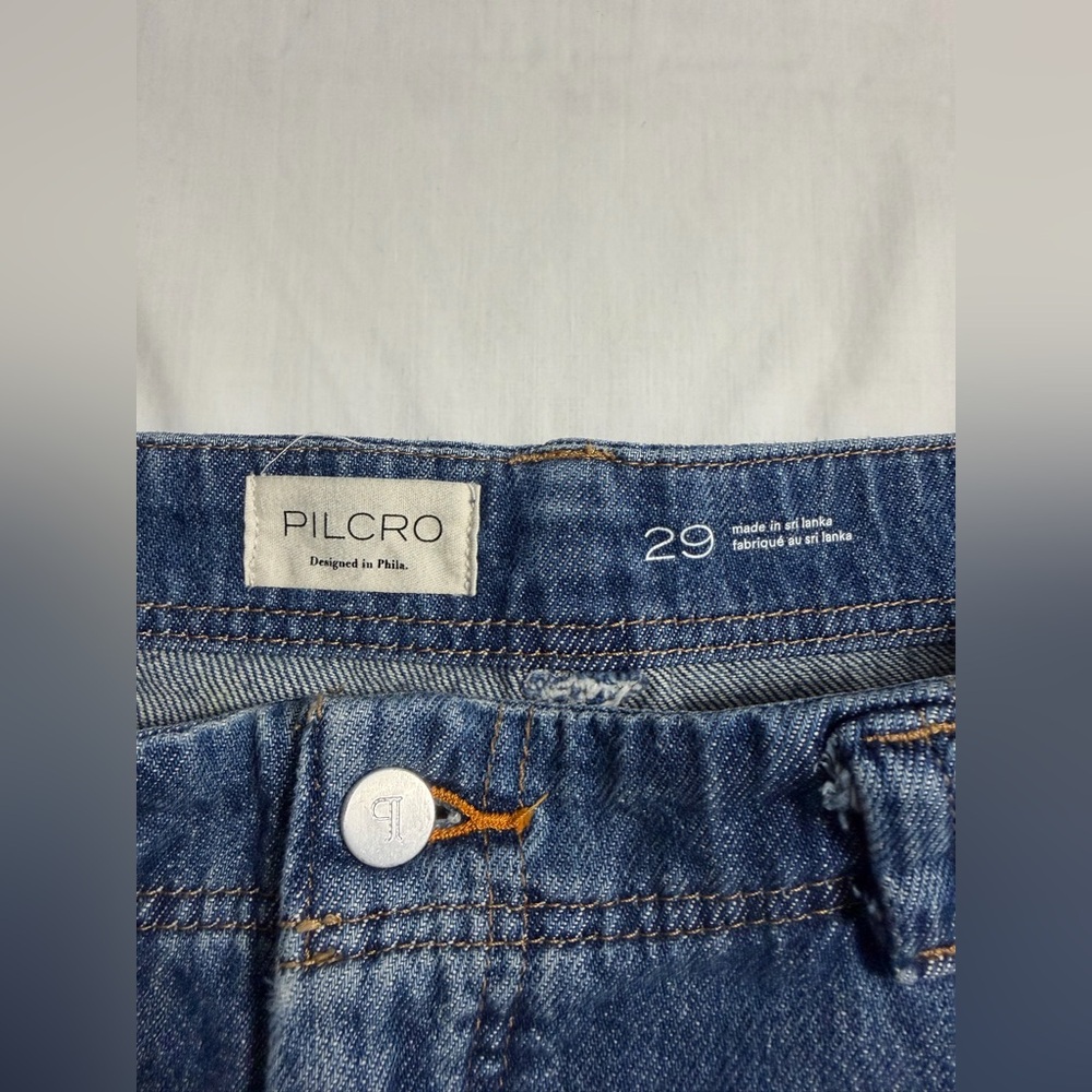 Anthropologie x Pilcro Mid-Rise Relaxed Fit Cargo Jeans Size 29 Pre-Loved - Picture 6 of 7